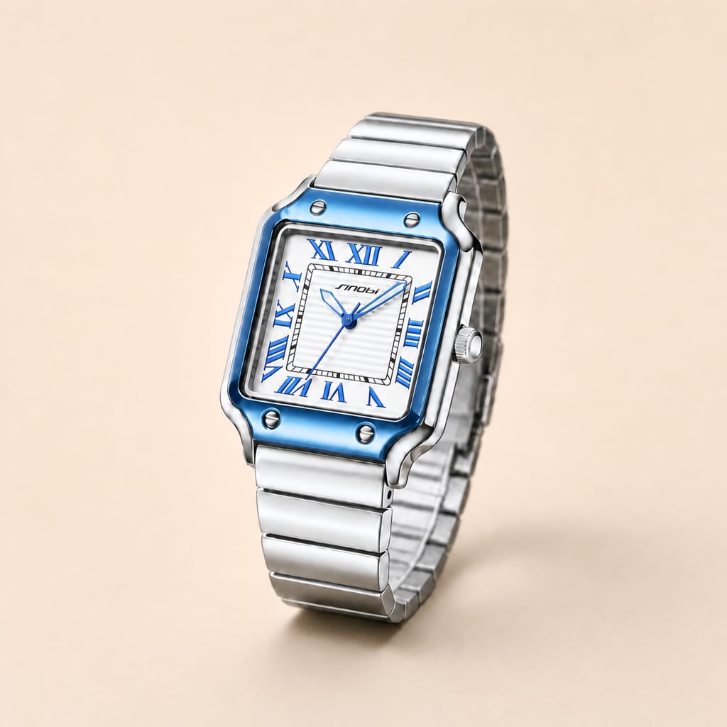 Reloj Aciera Signature, acabado Azul Cielo